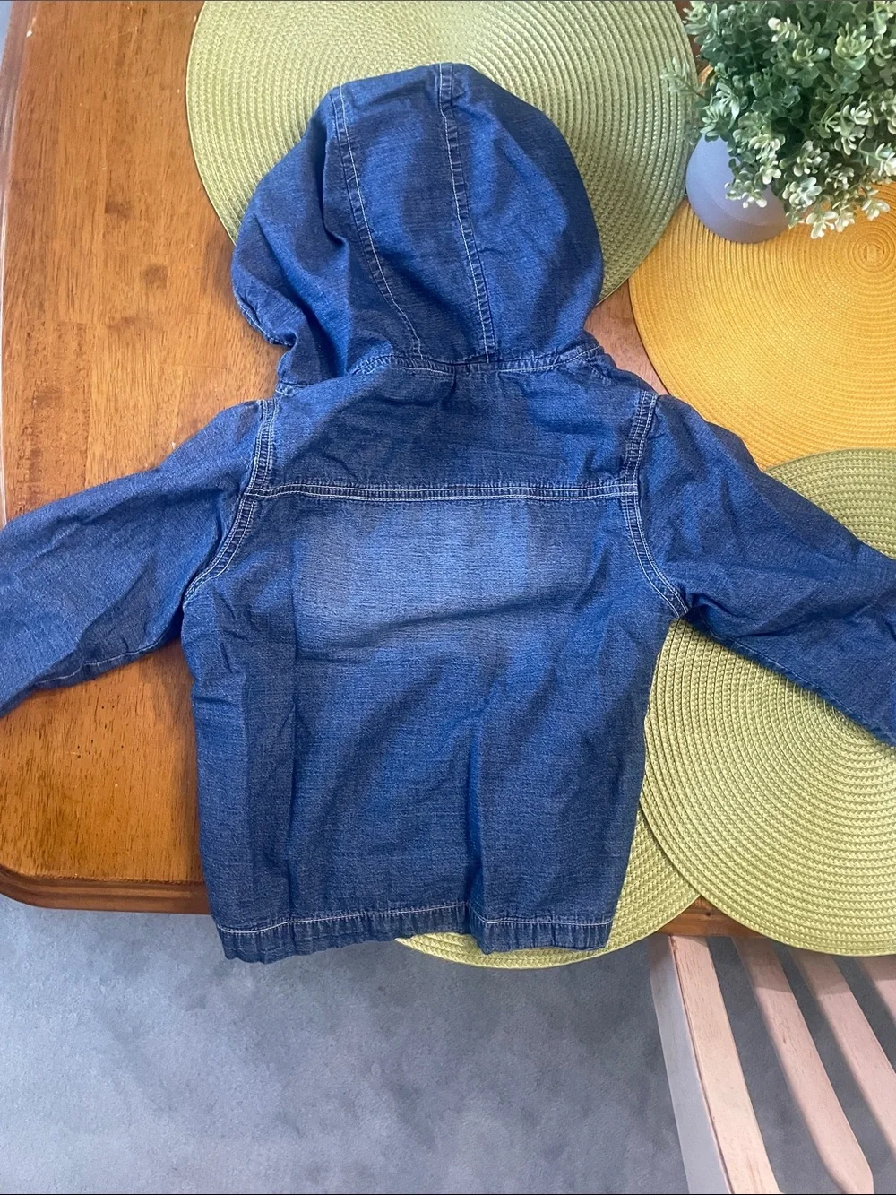 Gymboree Girls Hooded Denim Jacket